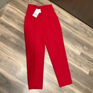 Zara pants, red color, size extra small